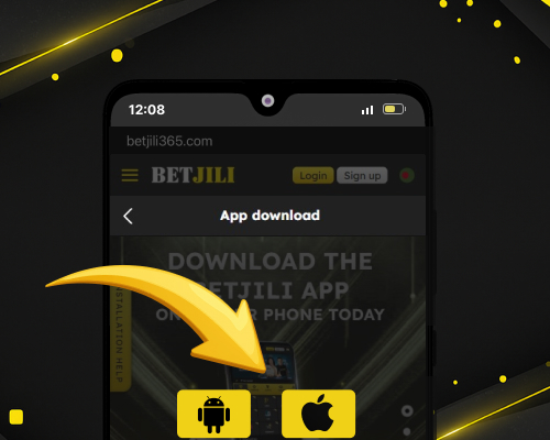 Operating system icons on the Betjili download page.