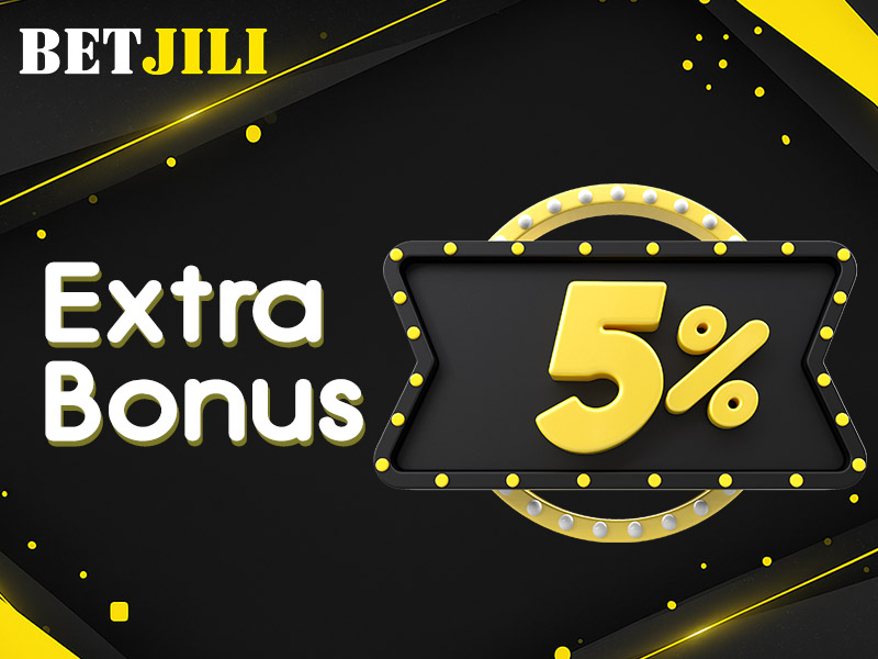 5% extra deposit bonus on every top-up at BetJili