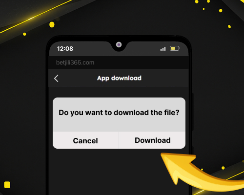 The download confirmation for the Betjili app.