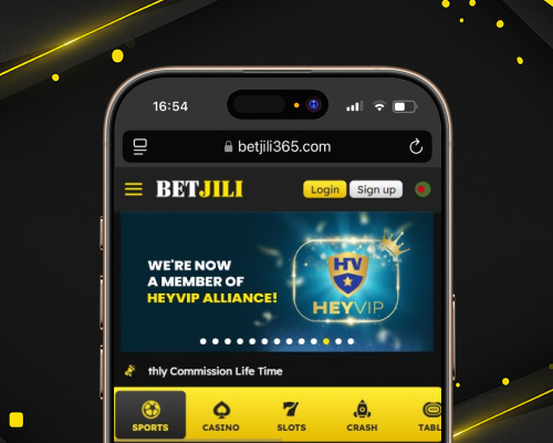 Opening the Betjili website in Safari browser on iOS.