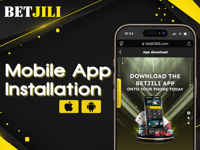 Betjili mobile app for Android and iOS with quick install and biometric login.